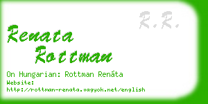 renata rottman business card